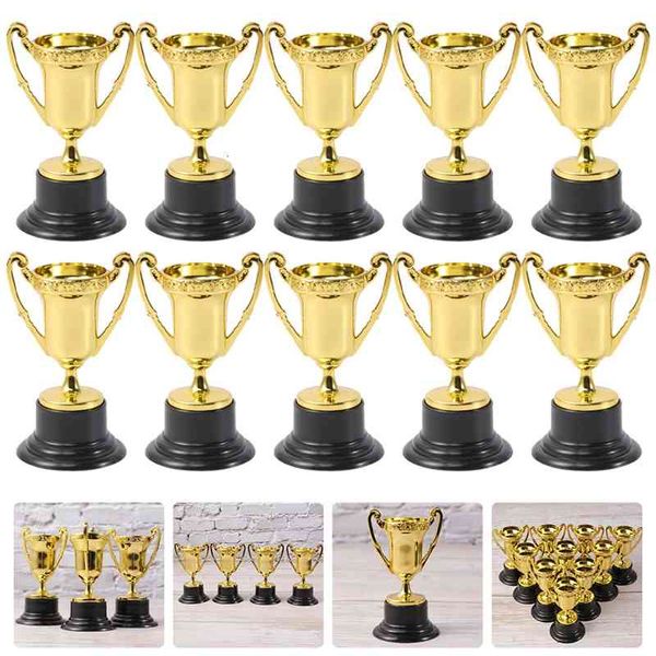 

10pcs reward trophies gold award trophy cups school rewarding supplies