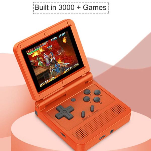 

mini battery powered portable handheld game console lcd display adults children multifunctional 64bit home kids gift ips screen players