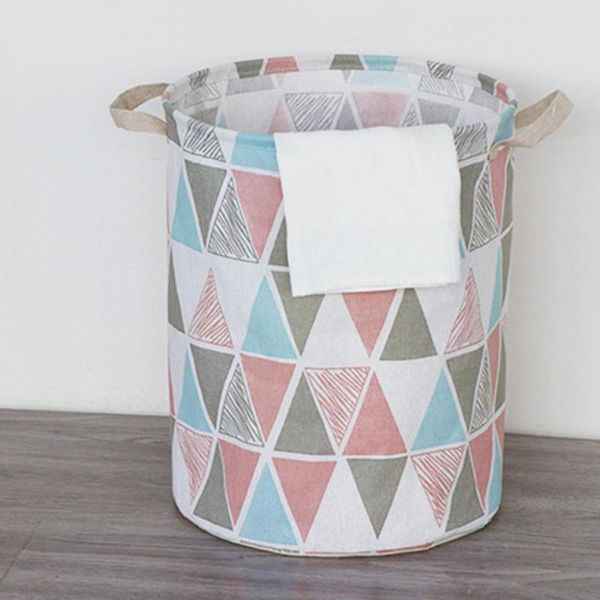 

clothing & wardrobe storage cotton linen foldable dirty clothes hamper large laundry basket bag toy bucket
