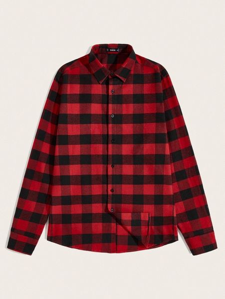 

men buffalo plaid shirt x4pr#, White;black