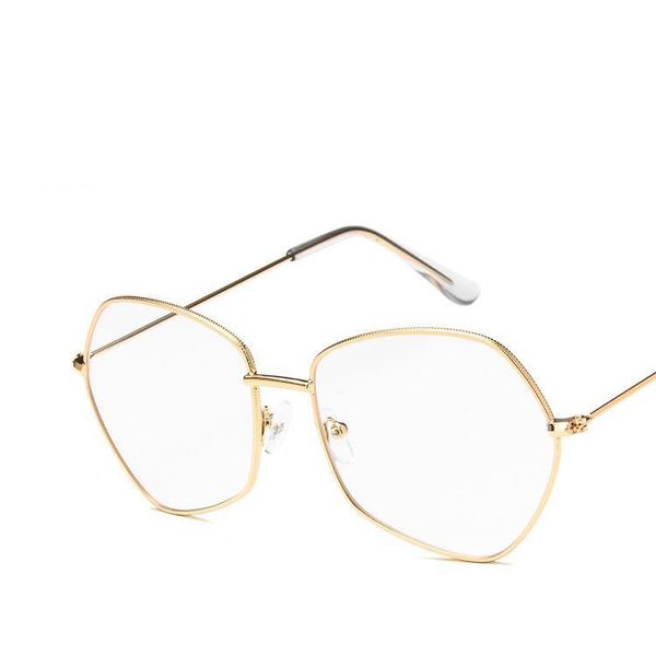 

korean accessories glasses frame for men gold fashion optical woman irregular anti blue ray retro sunglasses frames, Black