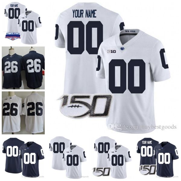 

custom penn state nittany football jersey sean clifford jahan dotson devyn ford pat freiermuth lamont wade brandon smith adisa isaac shaka t, Black;red