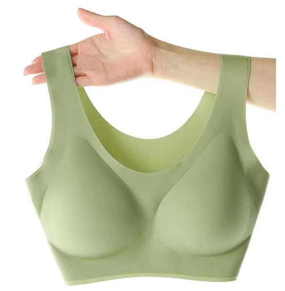 

bras for women seamless bra with pads big size bralette push up brassiere vest wireless bh wx008, Red;black