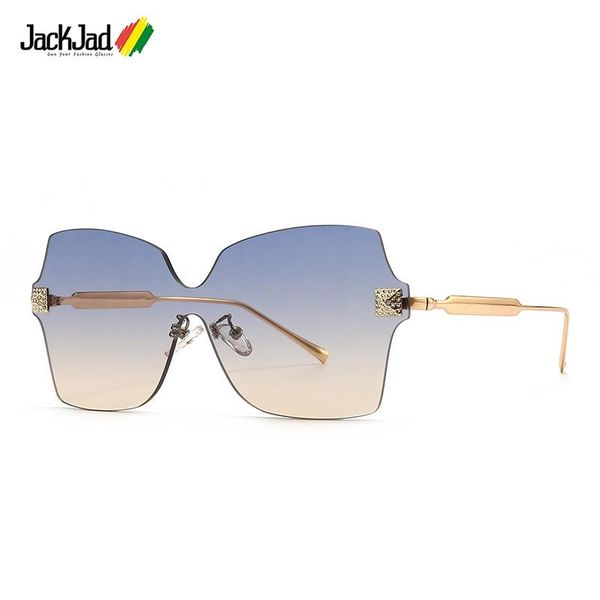 

outdoor eyewear jackjad fashion unique rimless butterfly style gradient sunglasses women vintage classic brand design sun glasses shades 231
