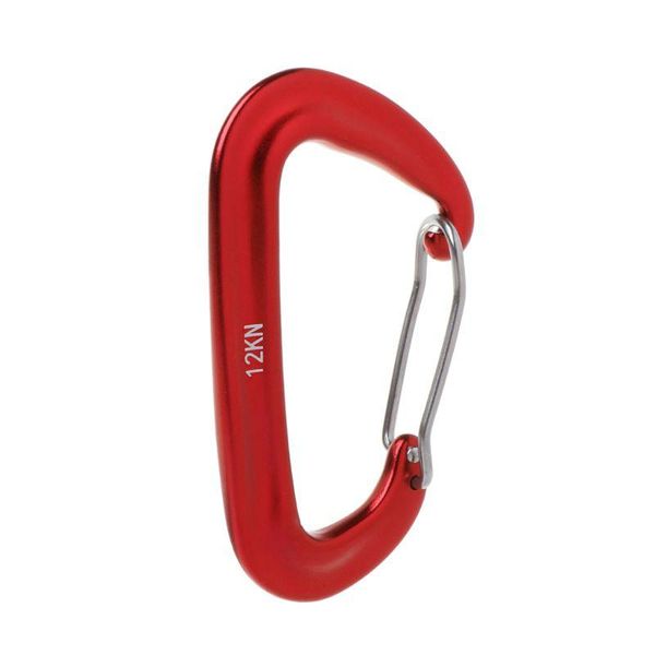 

aviation aluminum d shape carabiner 12kn hammock safety buckle rock climbing yoga hang d2tc cords, slings and webbing
