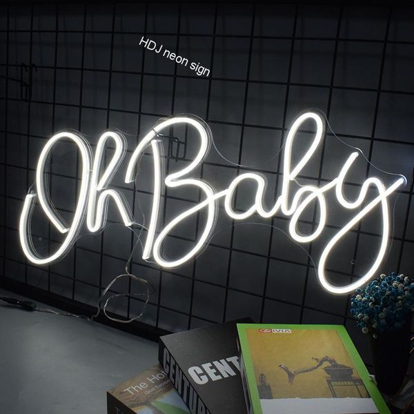 

other lighting bulbs & tubes oh baby custom letter led neon sign wall decor for home room store cafe birthday wedding party decorative light