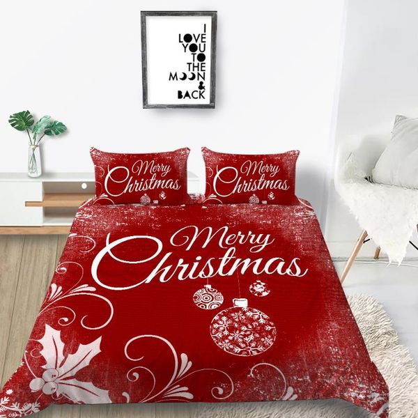 

bedding sets polyester set three-piece christmas quilt cover pillowcase sheet