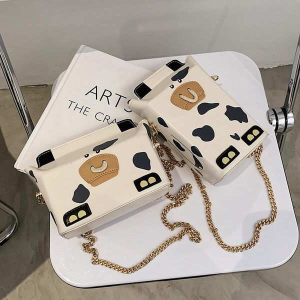 

evening bags designer mini pu leather crossbody for women 2021 cow pattern luxury fashion chain travel shoulder handbags and purses