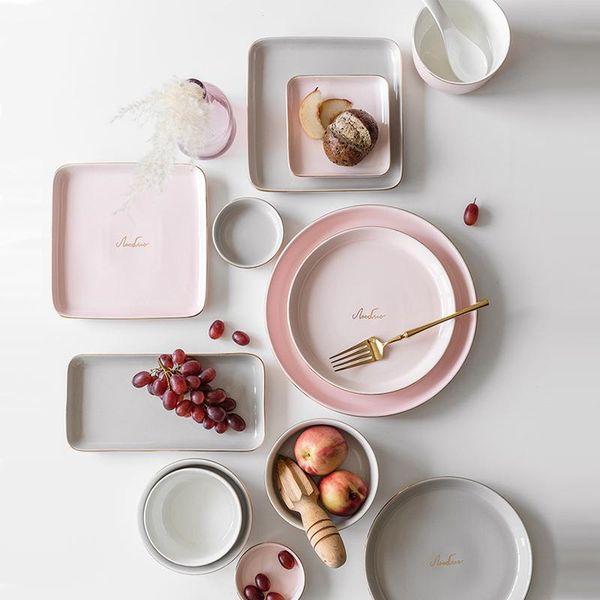 

dishes & plates ceramic tableware dish and set nordic style luxury phnom penh steak plate home dinner creative tray dinnerware