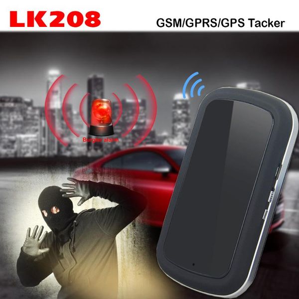 

car gps & accessories lk208 mini tracker for vehicle portable handheld 240hours standby monitor surveillance realtime geo-fence movement ale