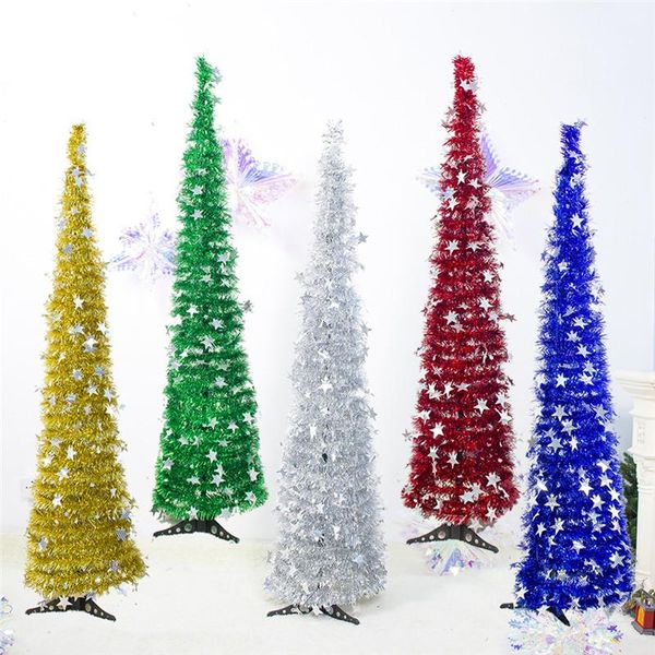 

christmas decorations artificial tinsel up tree with stand gorgeous collapsible for