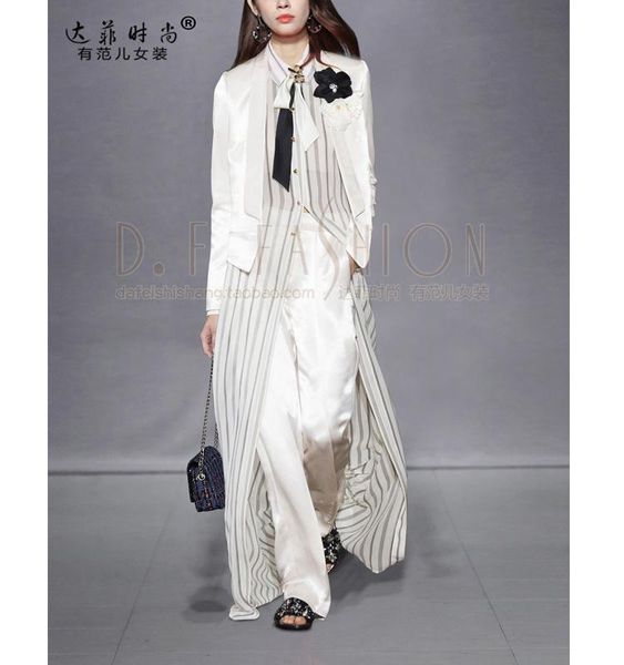 

women's blouses & shirts guesod 2021 spring women blouse fashion basic shirt medium-length sunscreen loose striped long sleeve, White