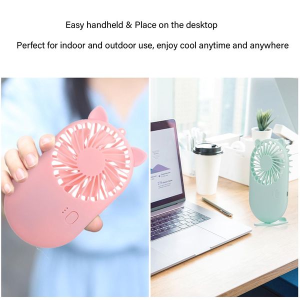

wholesale portable pocket fan mini handheld gadget usb charging 3 speed electric hand deskair cooling adjustable wind