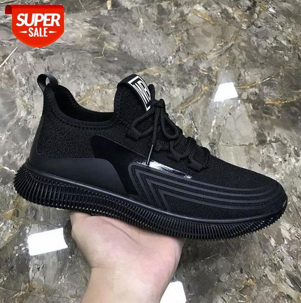 

2020 new men's shoes casual Korean summer breathable sports running shoes cloth men's trendy mens #DM9x