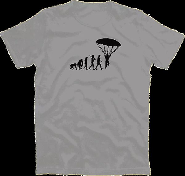 

edizione standard paracadutista evolution paracadute t-shirt 104-164, White;black