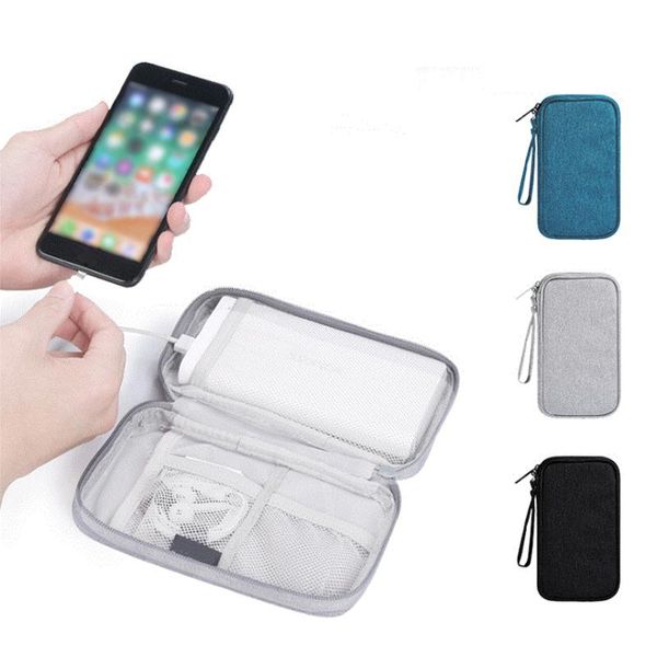 

storage bags data cable bag headset digital travel multifunction convenient scratch resistant mobile power pack