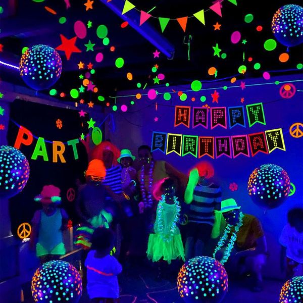 

party decoration glow tape neon stickters in the dark black light reactive fluorescent birthday luminous tapes wedding decorations