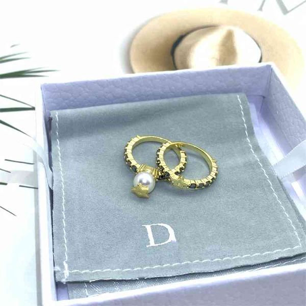 

70% off outlet online five pointed star pearl inlaid black ore for women's fashion personality ring hand jewelry, Silver