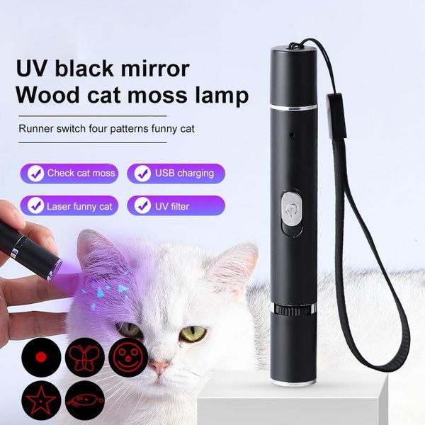 

cat toys wood light dog moss pet detection usb lamp outside the skin disease 365uv black mirror uv