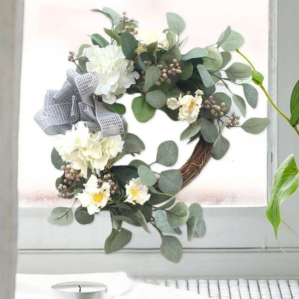 

decorative flowers & wreaths spring wreath natural vine branches sunlight flower leaf plant wedding door hanging party decoration plastic ar