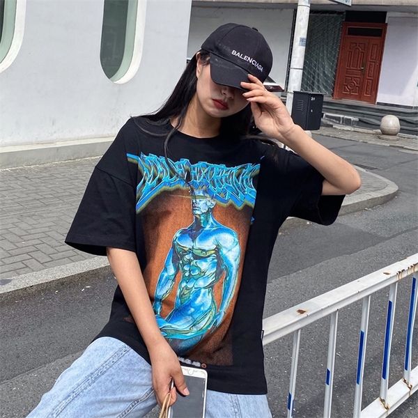 

strong muscle graphic men tshirt hip hop black shirts men streetwear summer graphic tees man punk t shirt for boyfriend 210319, White;black