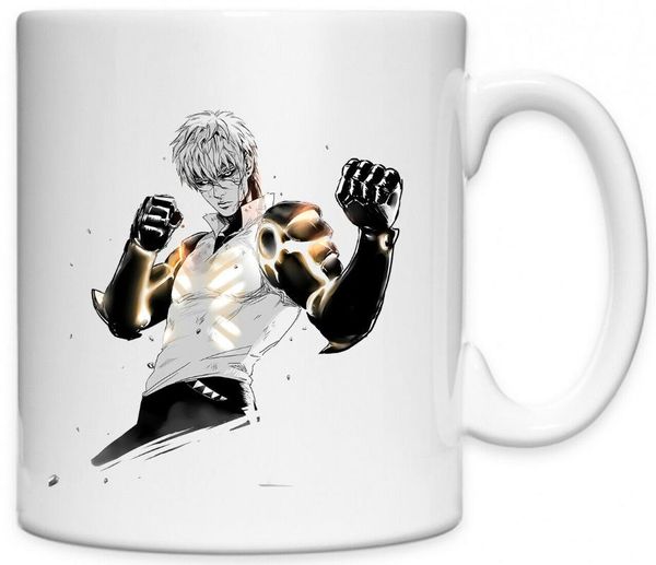 

mugs one punch man demon cyborg genos art ceramic tea coffee mug