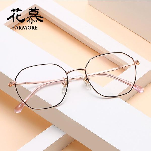 

full rim frame glasses ultra-light artistic black alloy personality big face plain fashion sunglasses frames
