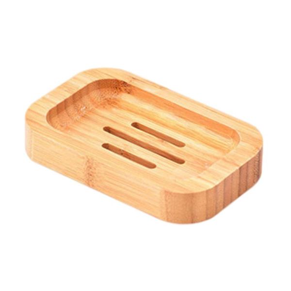 

soap dishes 1pc box holder bamboo for bathroom kitchen (brown)