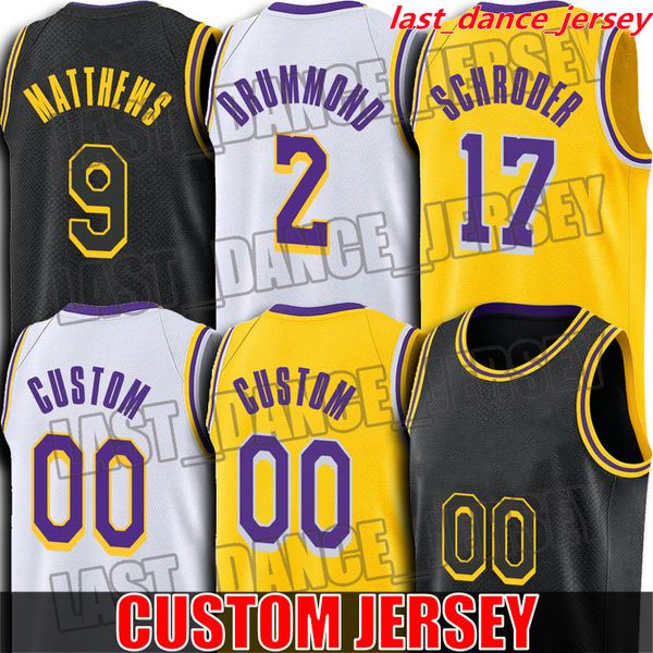 

andre dennis drummond schroder jersey alex wesley caruso matthews jerseys montrezl elgin harrell baylor los angeles lakers jersey, Black;red