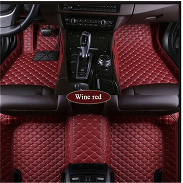 

the romeo alfa stelvio giulia car floor mat waterproof pad leather material is odorless and non-toxici