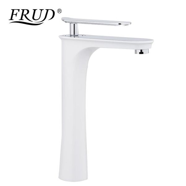 

bathroom sink faucets frud white basin chrome brass faucet washbasin taucets tall tap kitchen & cold water mixer y10133