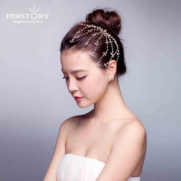 

hair clips & barrettes himstory rinestone hairstick bride clump handmade vines pearl sweet holiday hairpins wedding hairsticks accessories, Golden;silver