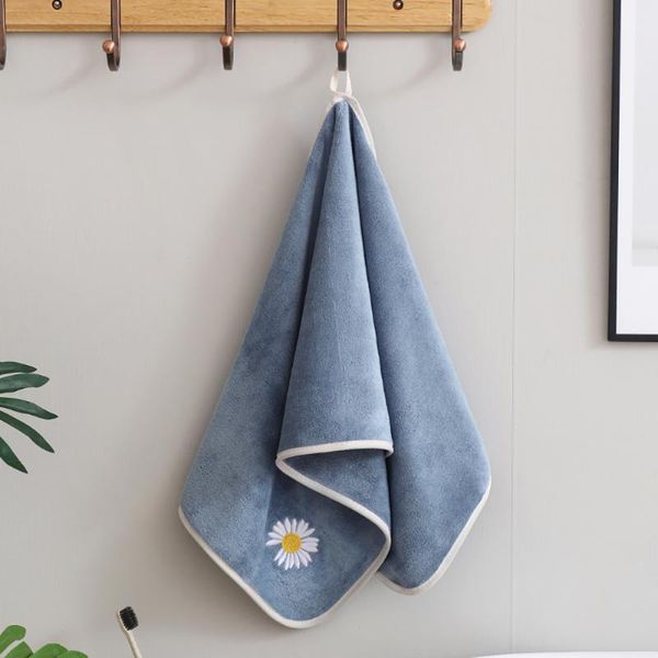 

towel microfiber daily use small daisy youth pie gift quick-drying absorbent soft embroidered
