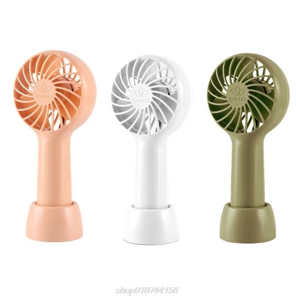 

electric fans rechargeable 1500mah mini handheld fan usb desk small 3 speed personal for outdoor travel camping a12 21 dropship