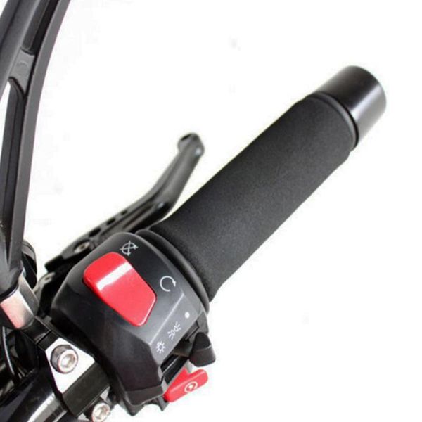 

handlebars motorcycle foam slip anti vibration comfort handlebar grip cover set accessories throttle handle