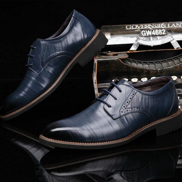 

dress shoes black brown fashion men casual pointed formal business male wedding flats oxfords leather d12-47