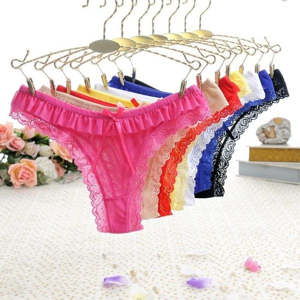 

fashion women's panties thong lace breathable t pants, Black;pink