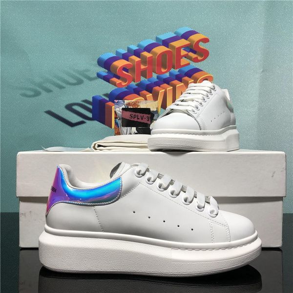 

men womens genuine leather designer shoes women fashion outdoor velvet falt sneakers mens platform leathers casual trainers, Black