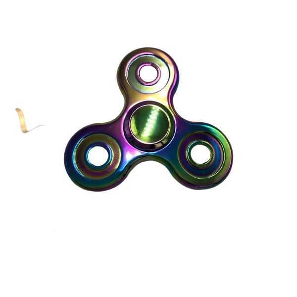 

finger toys metal plating dazzle color big sanyuan tip gyroscope bare t036 straight