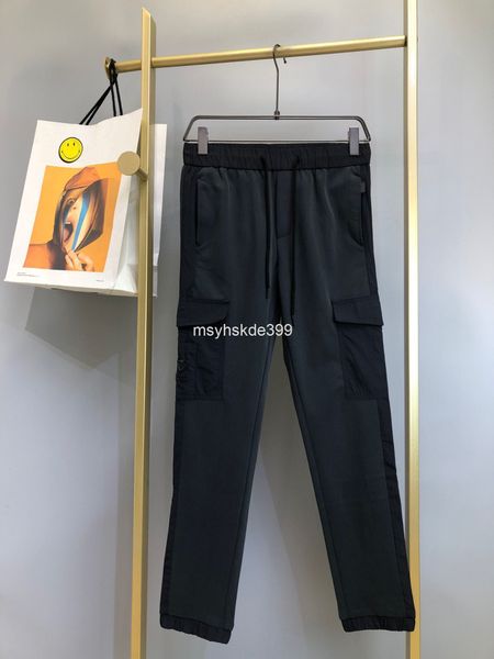 

men's pants ss triangle men's sports leisure pants high end, Black