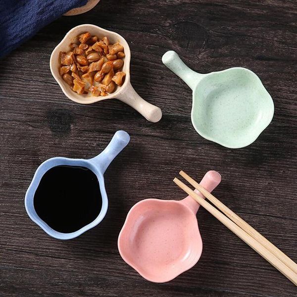 

dishes & plates 5pcs multipurpose wheat seasoning bowl vinegar for appetizers snack dish sauce kitchen tableware