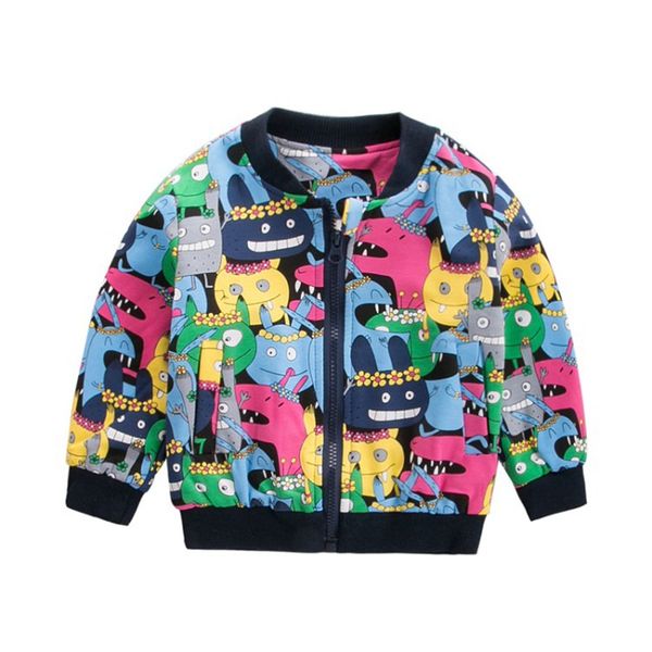 

spring coat baby jacket cute cartoon kids clothes for boys girls jacket kids outerwear & coats autumn 80-130cm, Blue;gray