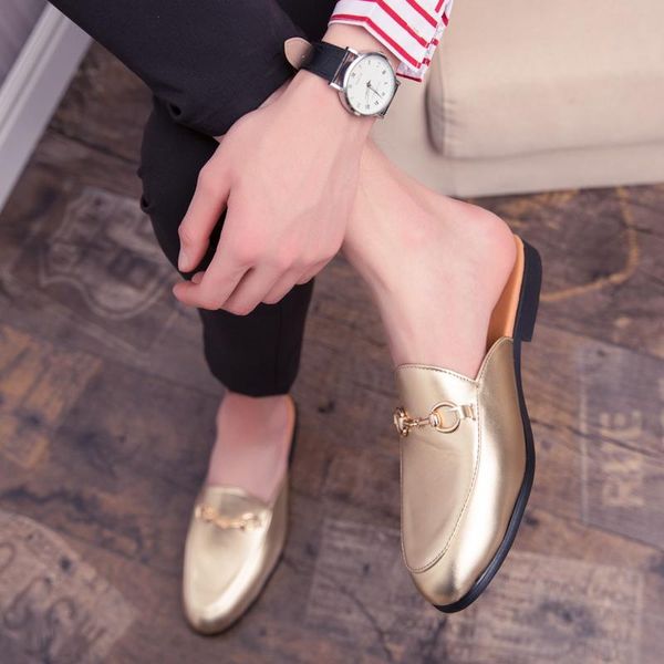 

sandals luxury men outdoor slippers low heel fashion women shoes couple 36-45, Black