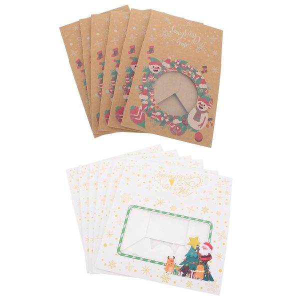

gift wrap 12pcs christmas cake box candy with window treat