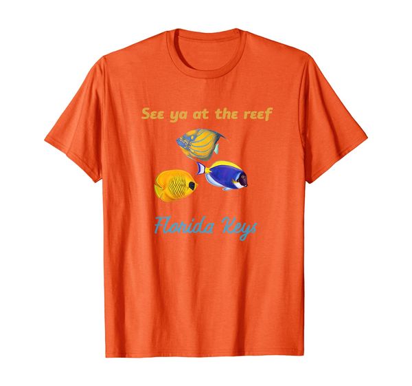 

See ya at the reef tropical fish Florida Keys souvenir t-shi, Mainly pictures