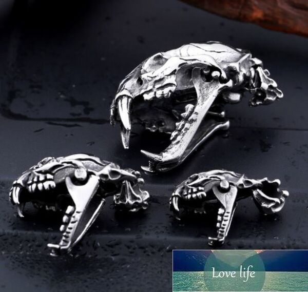 RegalRock Sabre Denti Tigre Smilodon Collana Dinosaur Skull Mammut La Brea Tar Pianto Pendente Moda Fascino Hot Charm Punk Gioielli Fabbrica Prezzo di fabbrica ESPOSTO DESIGN QUALITÀ