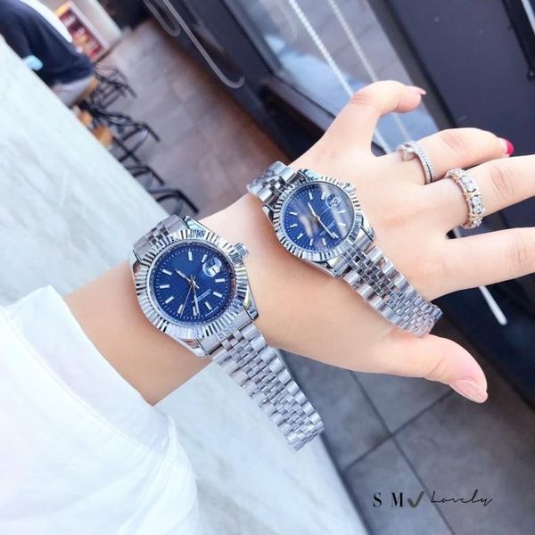 

2022 role designer datejust lover's quartz watch business wristwatch stainless steel waterproof watches men classic designers timepiece, Silver