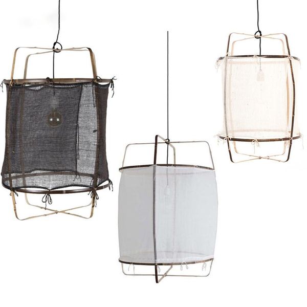 

pendant lamps ay illuminate large cotton bamboo restaurant hanging personality coffee bar led lights