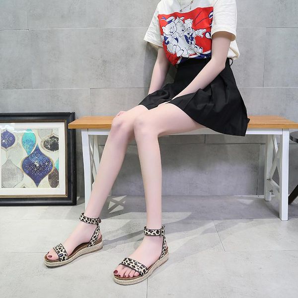 

dress shoes 2021 women sandals plus size wedges for high heels summer flip flop chaussures femme platform, Black