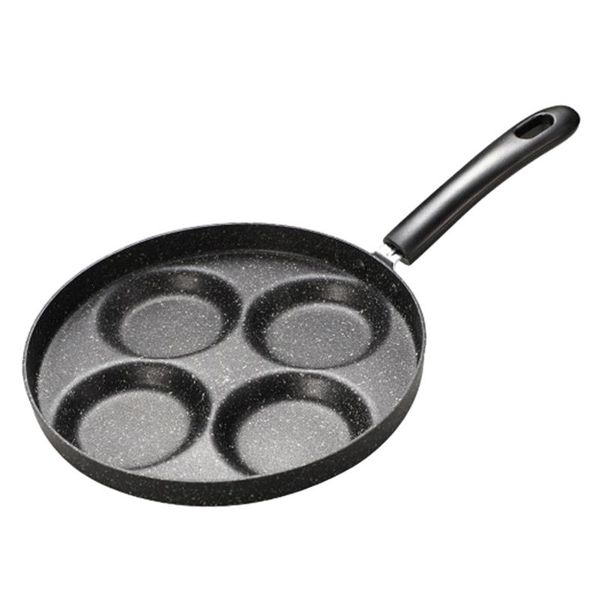 

pans 4 cup omelette pan non-stick frying egg pancake kitchen cookware cooking tool